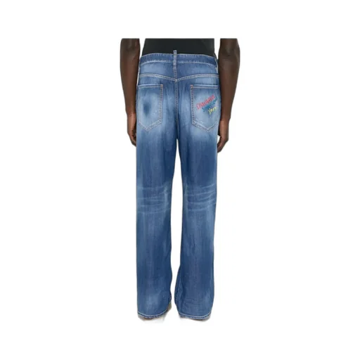 Dsquared2 Summer Lovers Medium Wash Loose Jeans