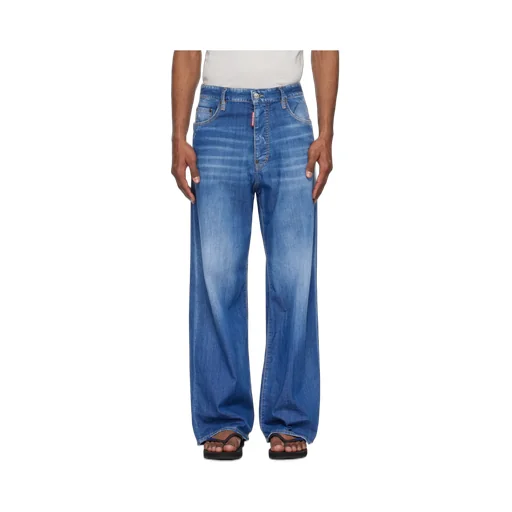 Dsquared2 Summer Lovers Medium Wash Loose Jeans