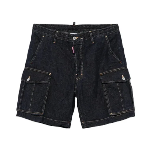 Dsquared2 Summer Lovers Denim Cargo Shorts