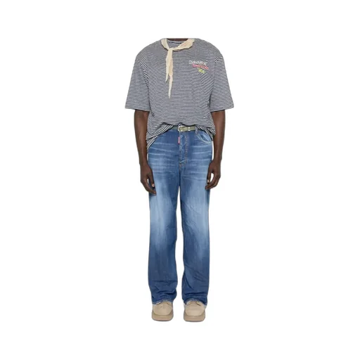 Dsquared2 Summer Lovers Medium Wash Loose Jeans