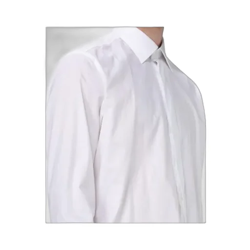 Pointed-Collar Twill Shirt