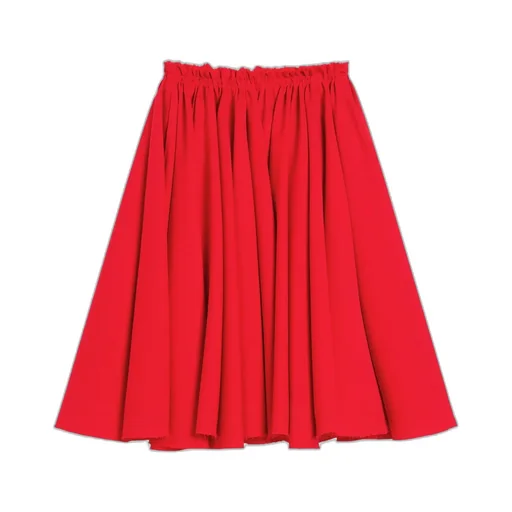 Ami Elastic Waist Midi Skirt
