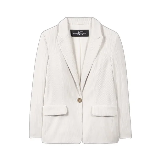 Single-Button Corduroy Blazer