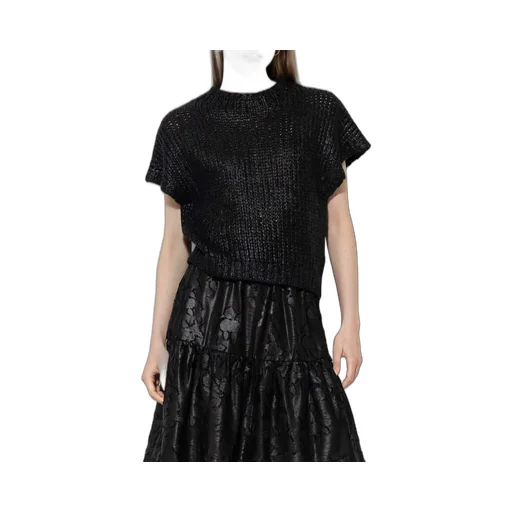 Flower Pattern Ruffled Skirt