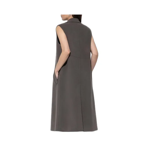 Doubleface Long Wool Vest