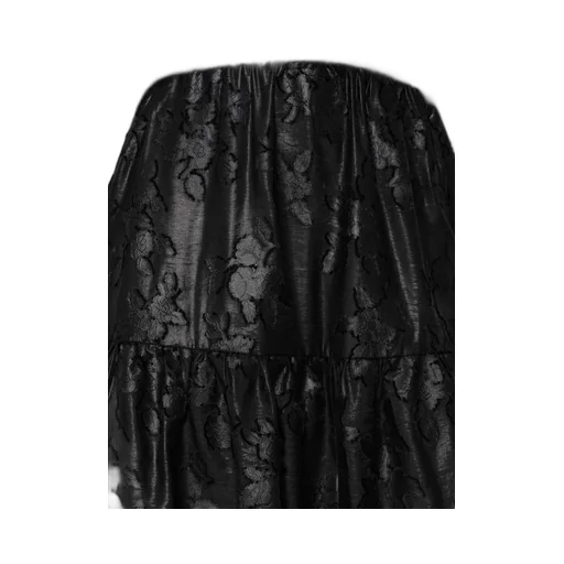 Flower Pattern Ruffled Skirt