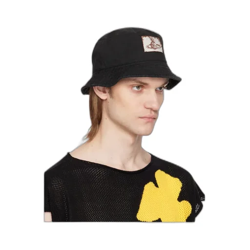 Vivienne Westwood Orb-Patch Flat Crown Bucket Hat