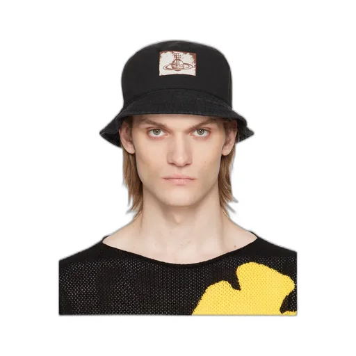 Vivienne Westwood Orb-Patch Flat Crown Bucket Hat