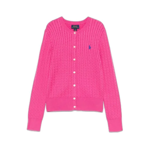 Ralph Lauren Kids Logo Embroidered Buttoned Cardigan
