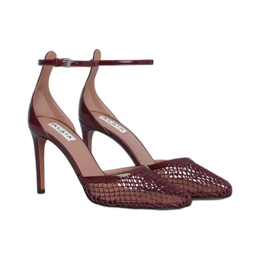 AlaÏA Mesh Ankle-Strap Pumps