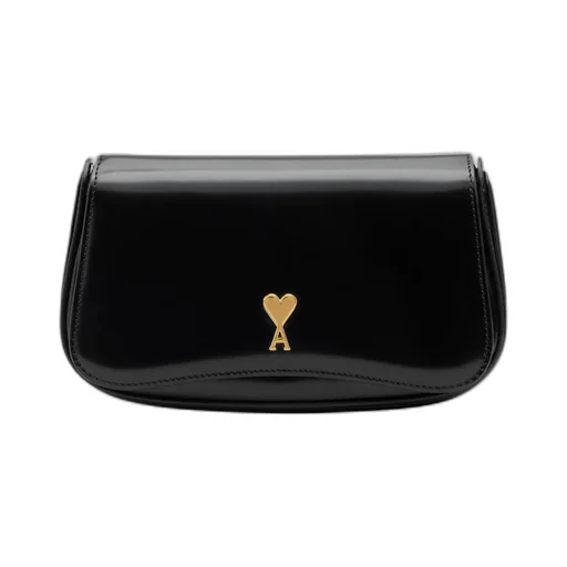 Ami Paris Logo Plaque Small Crossbody Bag