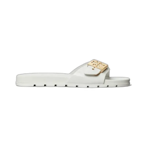 Tory Burch Buckle Slip-On Slides