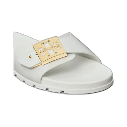 Tory Burch Buckle Slip-On Slides
