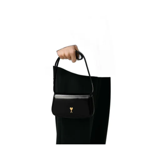 Ami Paris Logo Plaque Small Crossbody Bag