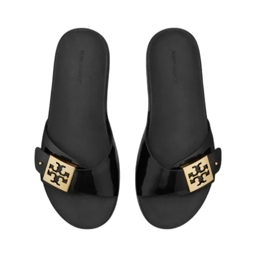 Tory Burch Buckle Slip-On Slides