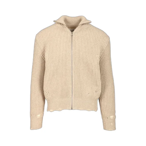 Mm6 Maison Margiela Distressed Knitted Jacket