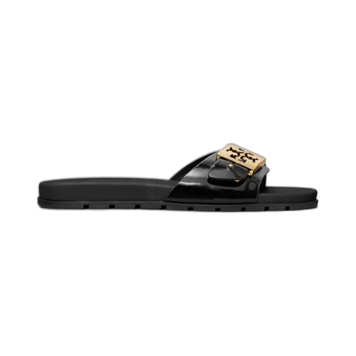 Tory Burch Buckle Slip-On Slides