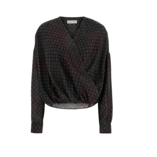 Dries Van Noten Long Sleeve Paisley-Print Top