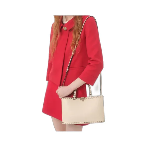 Valentino Garavani Rockstud Small Shopping Bag In Grainy Calfskin