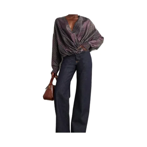 Dries Van Noten Long Sleeve Paisley-Print Top