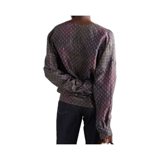 Dries Van Noten Long Sleeve Paisley-Print Top