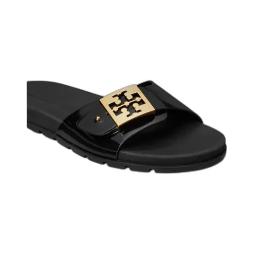 Tory Burch Buckle Slip-On Slides