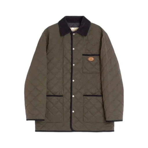 Valentino Vlogo Patch Button-Up Jacket