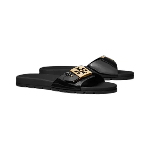 Tory Burch Buckle Slip-On Slides