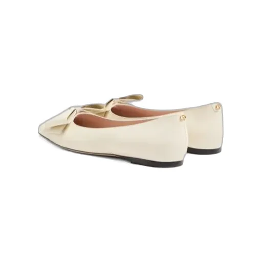 Valentino Bowow Round Toe Slip-On Ballet Flats