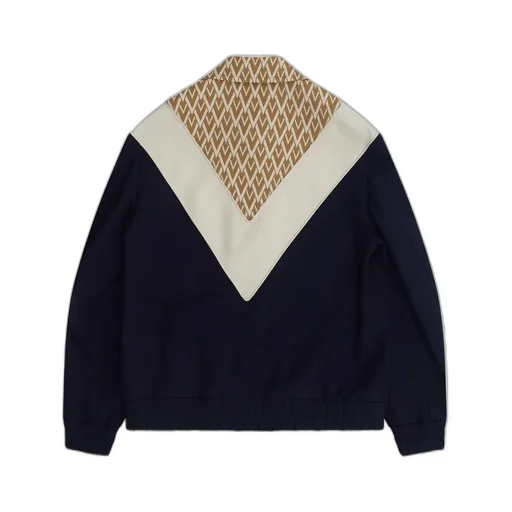 Valentino Vlogo Patch Zip-Up Jacket