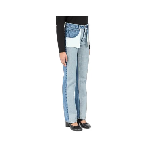 Mm6 Maison Margiela Numeric Patch Straight-Leg Jeans