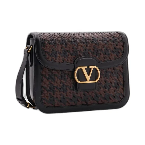 Valentino Vlogo Signature Foldover Top Messenger Bag