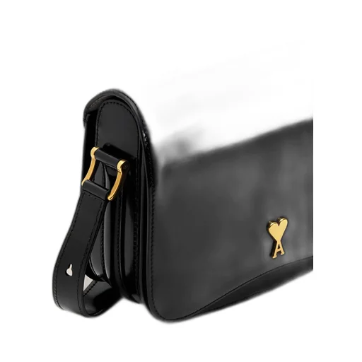 Black Glazed Leather Paris Paris Bag