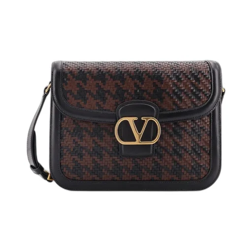 Valentino Vlogo Signature Foldover Top Messenger Bag