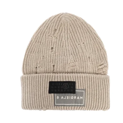 Mm6 Maison Margiela Logo Patch Beanie