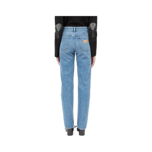 Mm6 Maison Margiela Numeric Patch Straight-Leg Jeans