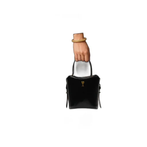 Ami Paris Mini Drawstring Bucket Bag