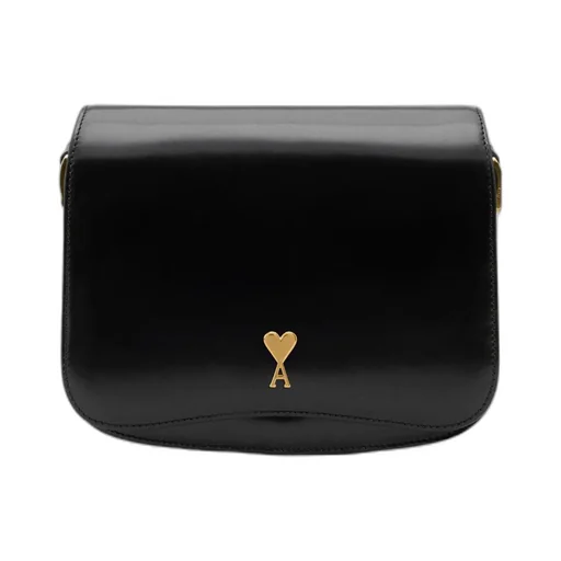 Black Glazed Leather Paris Paris Bag