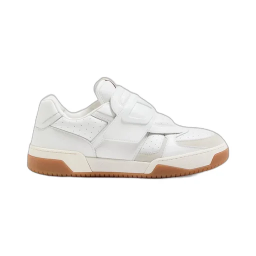 Valentino Perforated Strap Round Toe Sneakers