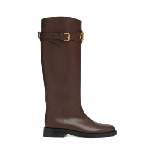 Vlogo-Buckle Boots