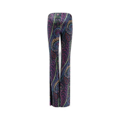 Etro Denim Flared Leg Trousers