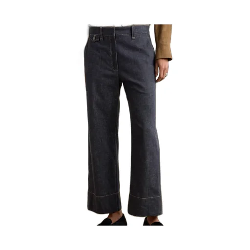 Brunello Cucinelli Zipped Wide-Leg Jeans