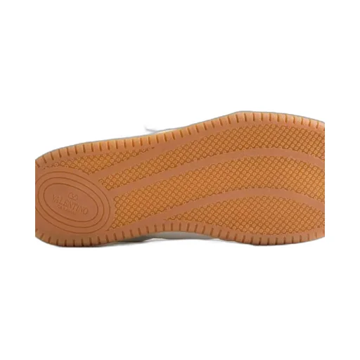 Valentino Perforated Strap Round Toe Sneakers