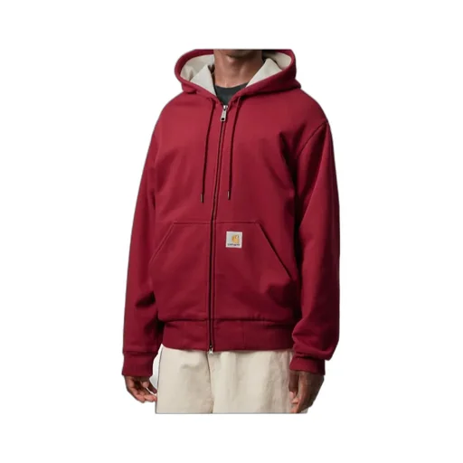 Carhartt Wip Logo Patch Zipped Hoodie