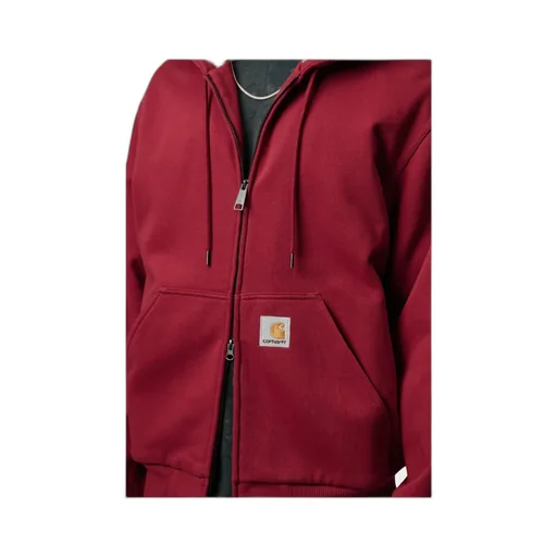 Carhartt Wip Logo Patch Zipped Hoodie