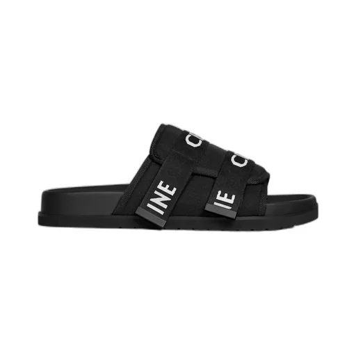 Celine Pitea Strappy Sandal In Jacquard Celine