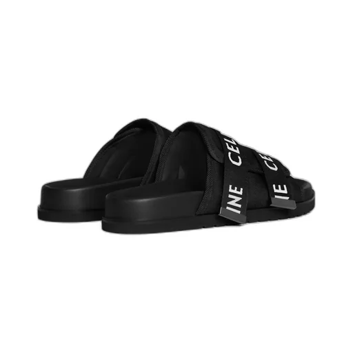 Celine Pitea Strappy Sandal In Jacquard Celine