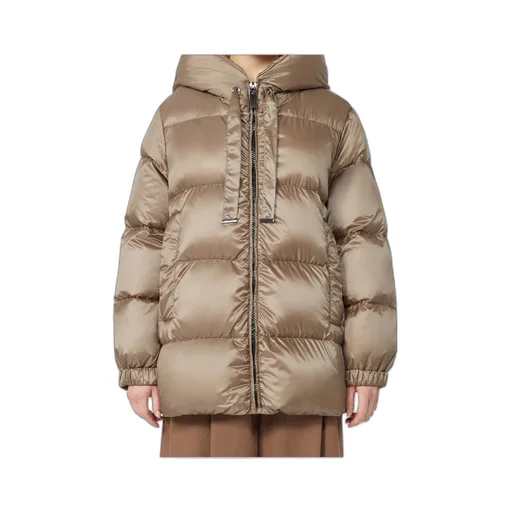 Down Jacket In Water-Repellent Canvas