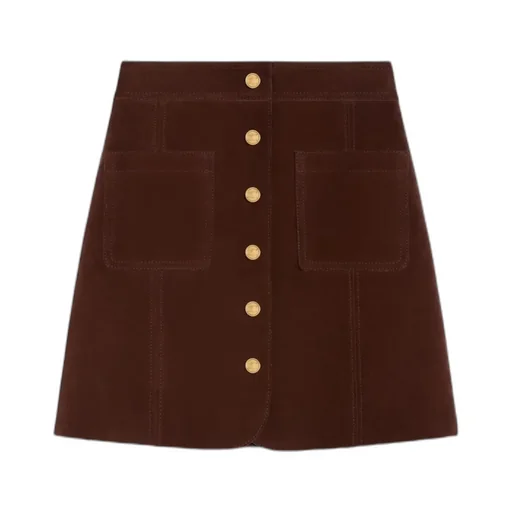 Short Skirt In Calfskin