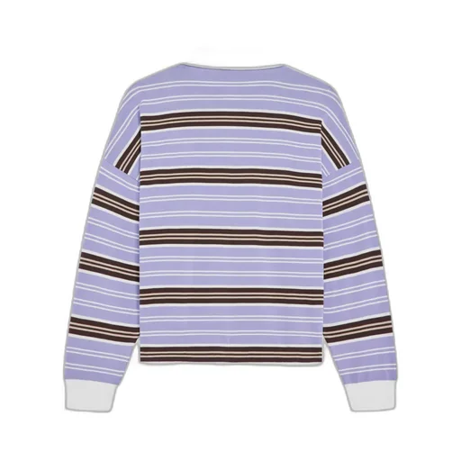 Polo Sweater In Striped Cotton